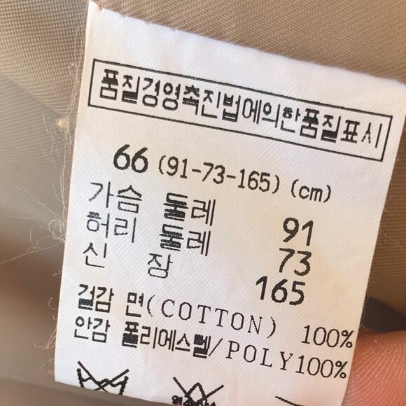 Vintage Corduroy Tan Belted Trench Coat W/ Buttons & Pockets Sz M 🤎 - Picture 10 of 12